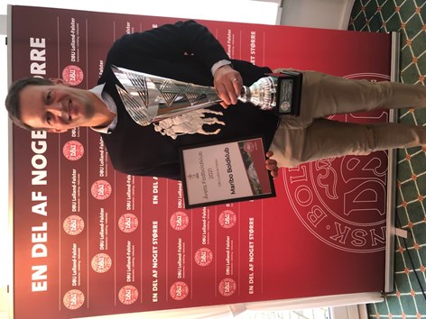 Jens Wibholm modtager titlen på klubbens vegne